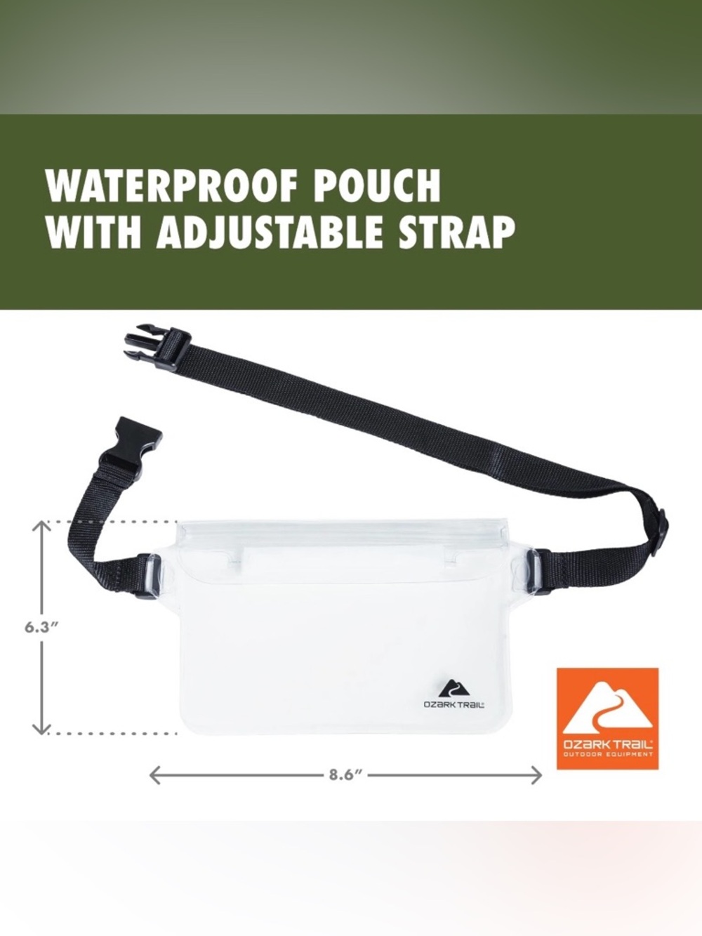 Ozark Trail Waterproof Pouch - Orange - Picture 3 of 7